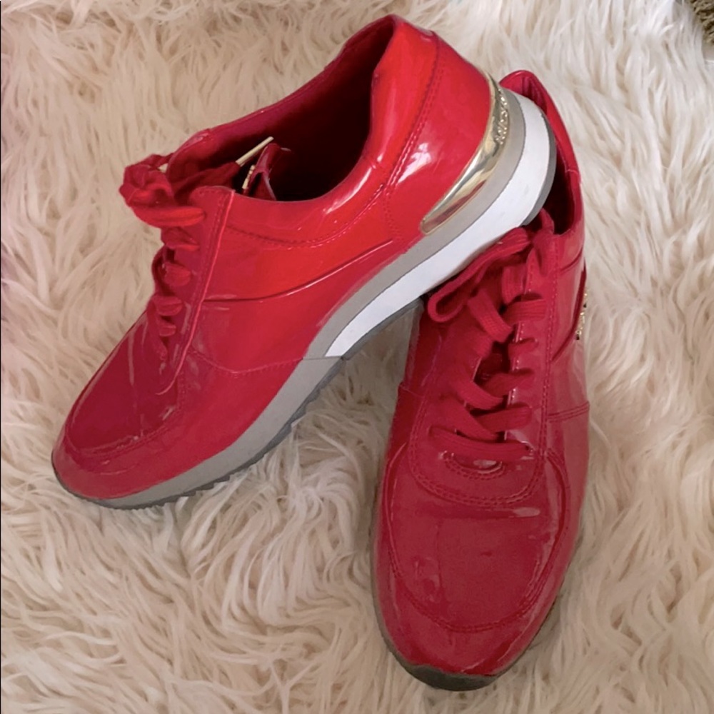Red Michael Kors sneakers!